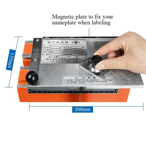 customized metal plate stamping parts|metal label stamping printer machine.